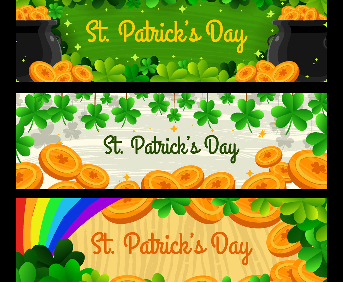 Saint Patrick's Day Clover Banner