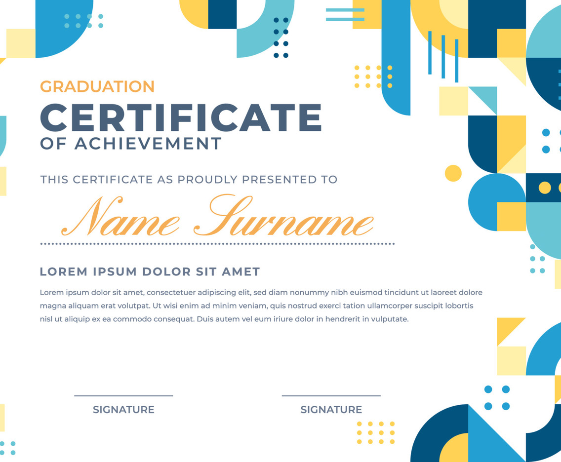 Certificate of Graduation Template