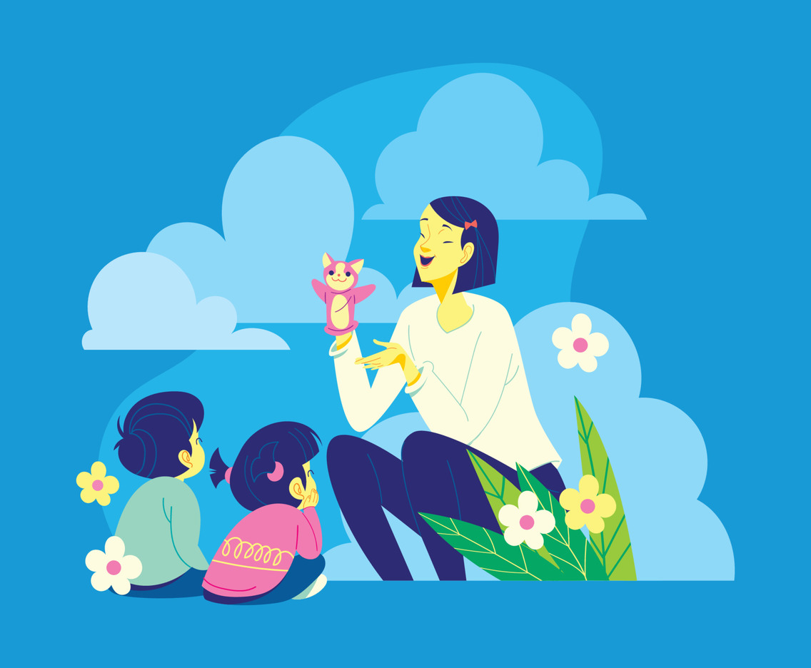 Kindergarten Outdoor Story Telling