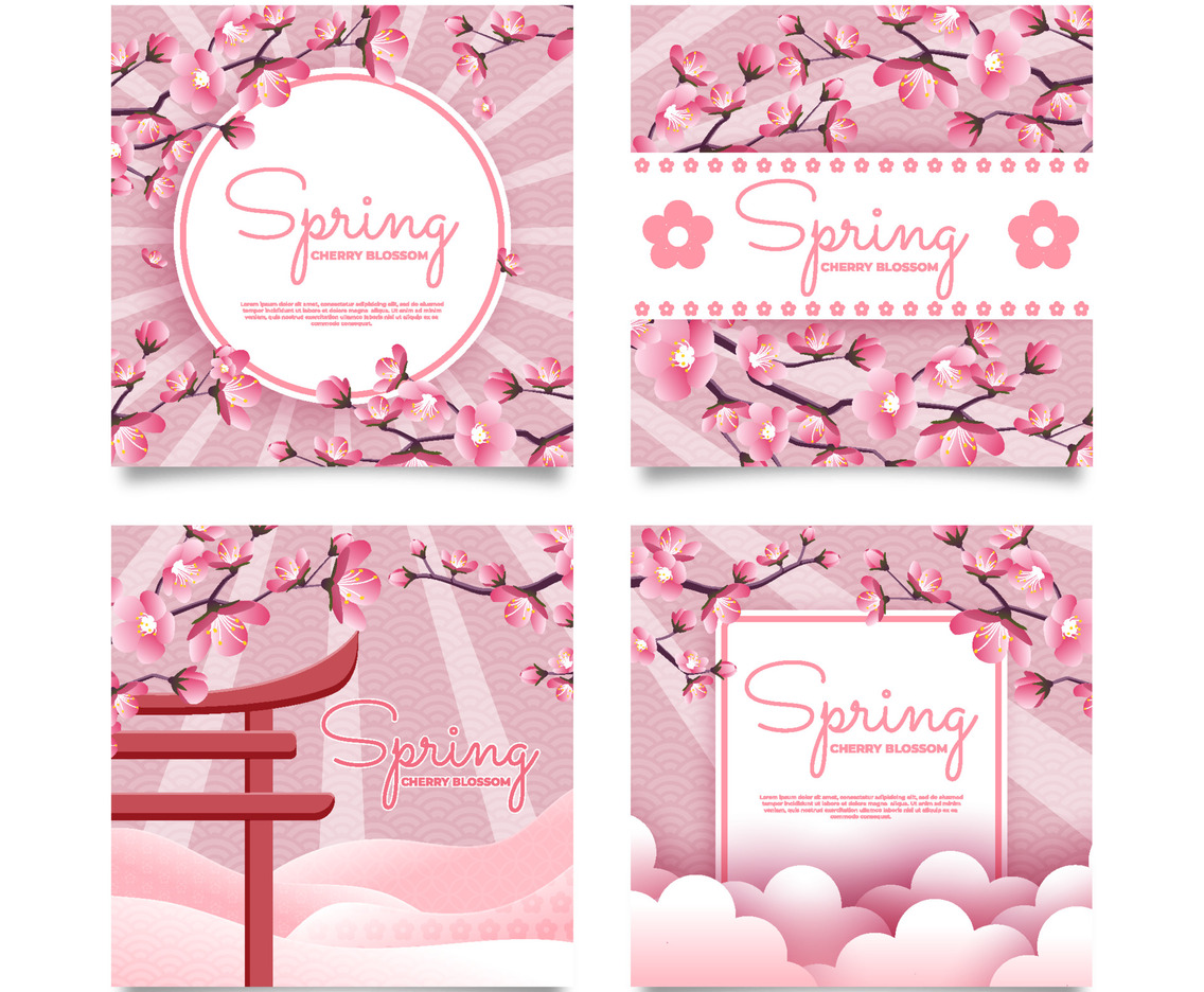 Spring Cherry Blossom Social Media