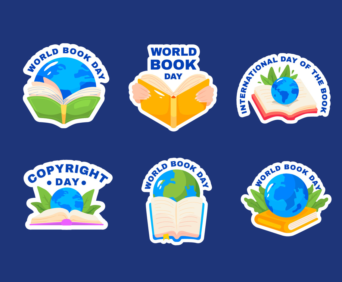 World Book Day Stickers Set
