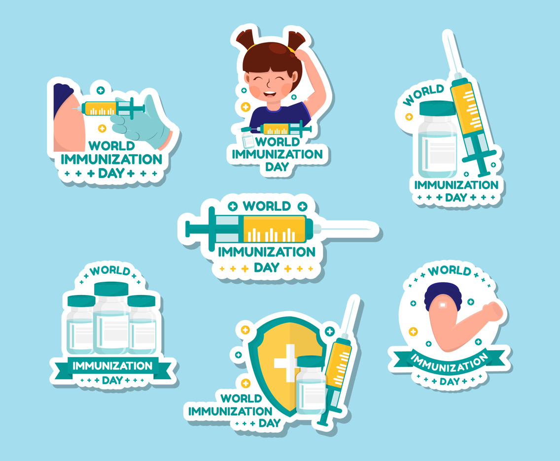 World Immunization Week Sticker Collection