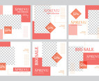 Spring Fashion Sale with Minimalist Layout Social Media Post