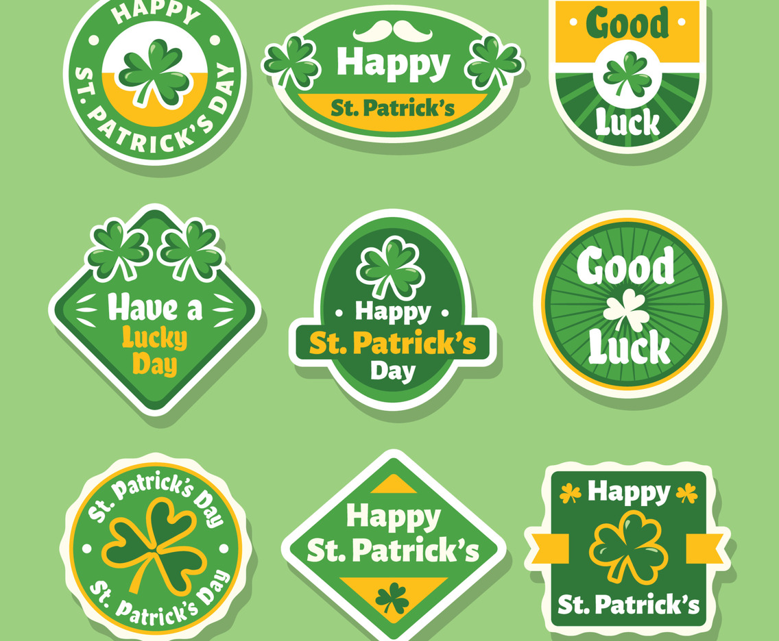 St. Patricks Day Sale Label