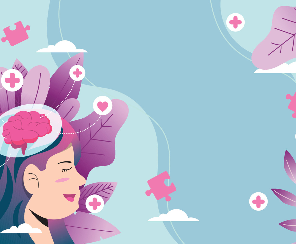 Women and Her Positif Mental Mind Concept