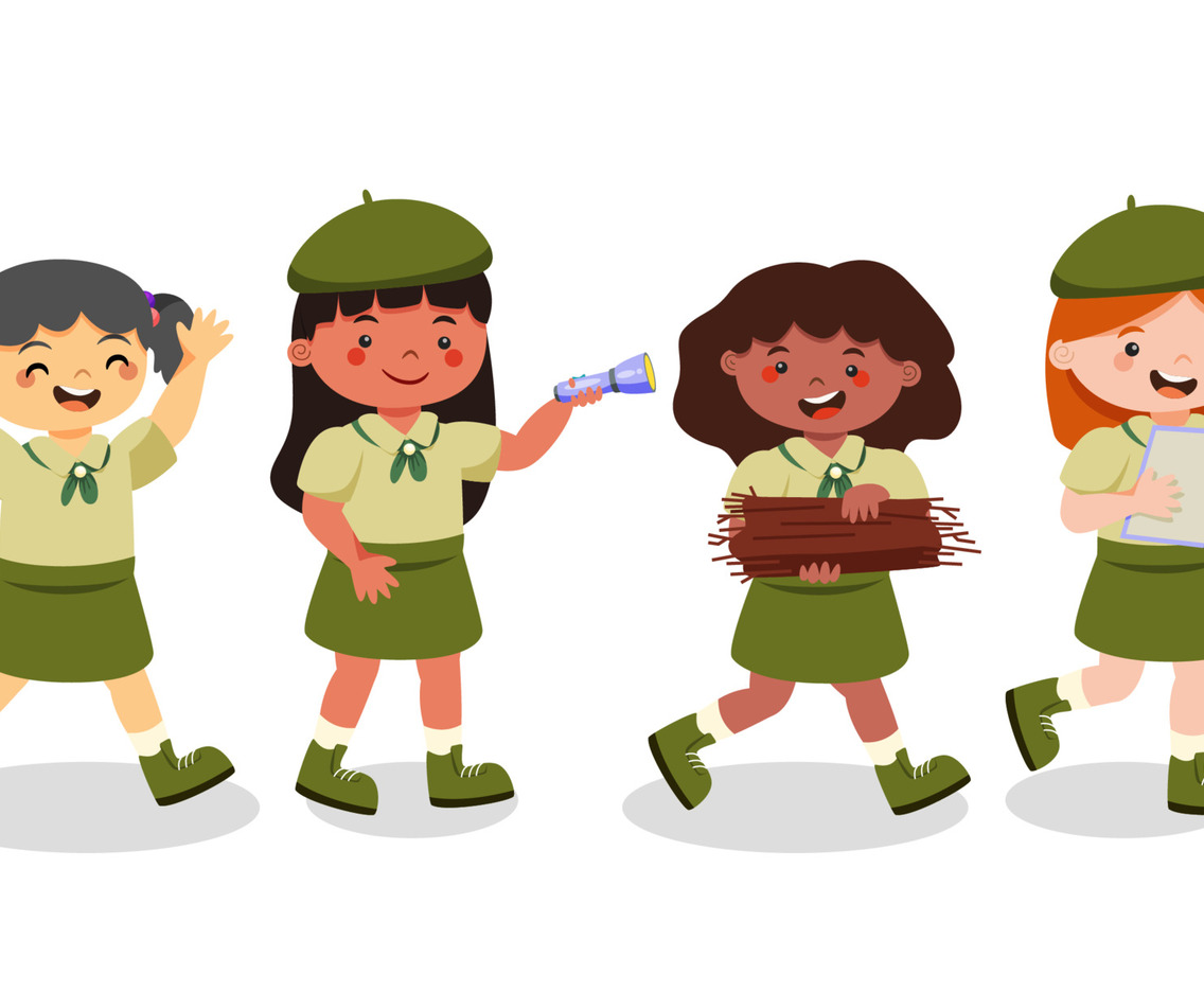 Happy Girl Scouts Set Collection