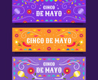 Flat Cinco De Mayo Banner Collection
