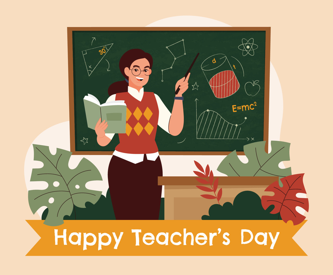 Happy Teacher's Day Concept
