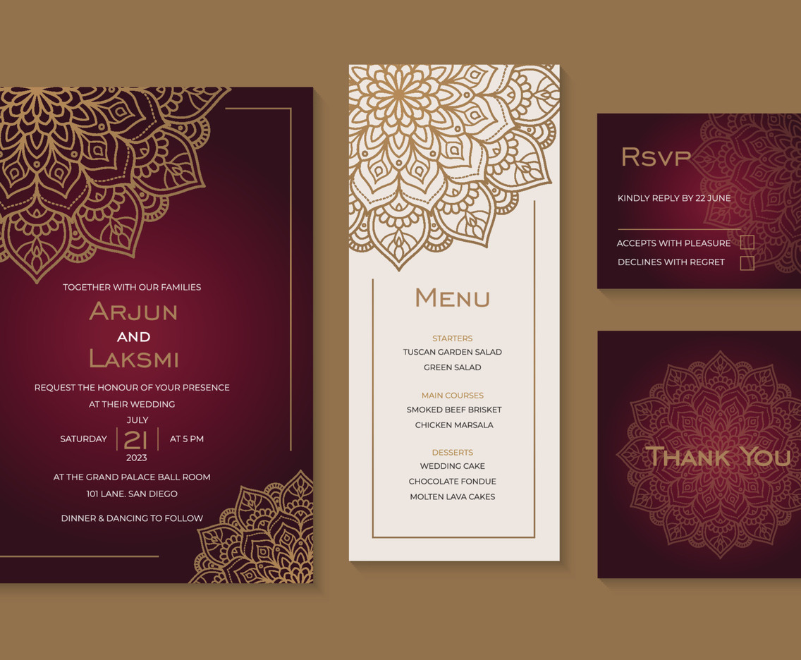 Indian Wedding Invitation Template