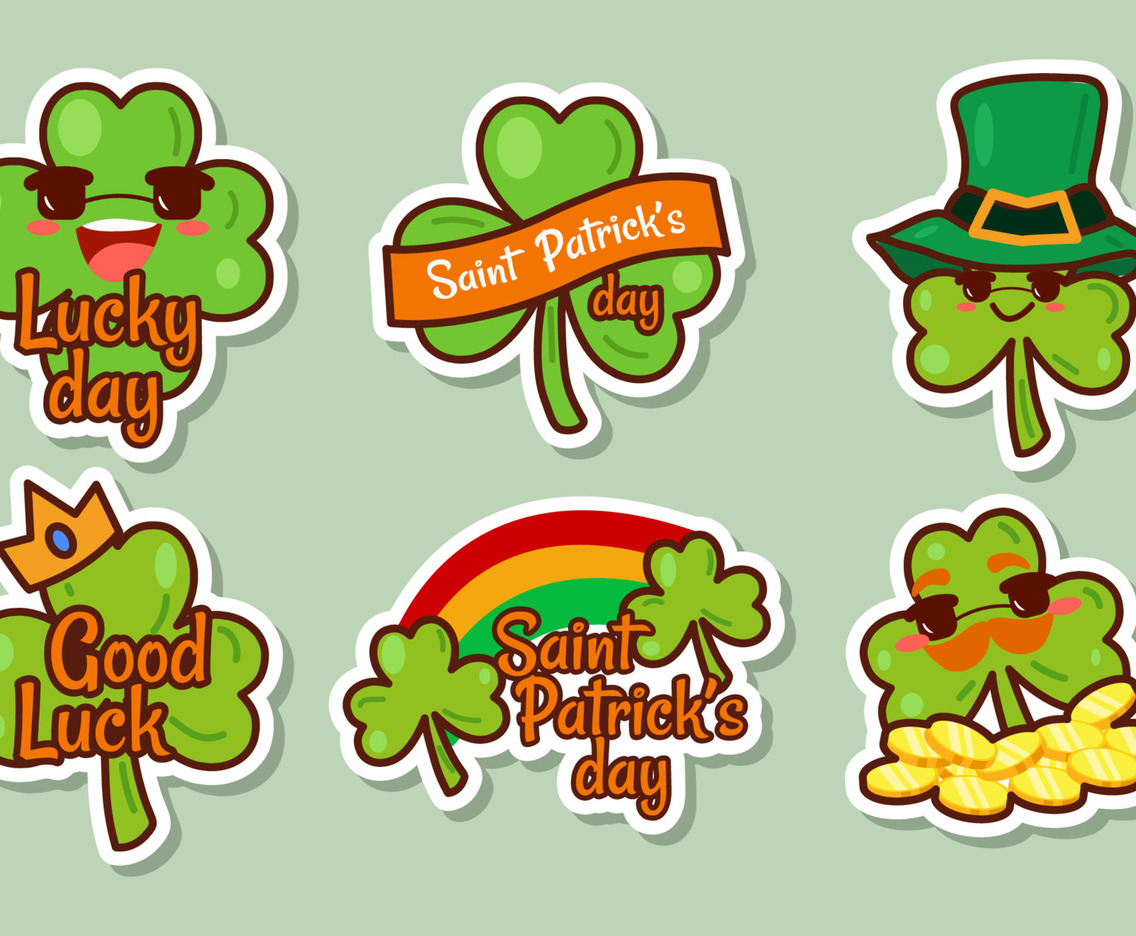 Saint Patrick's Shamrock Sticker