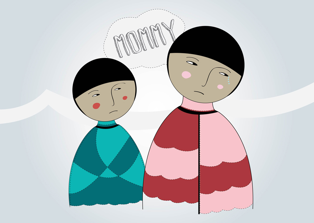 Mother And Child Vector