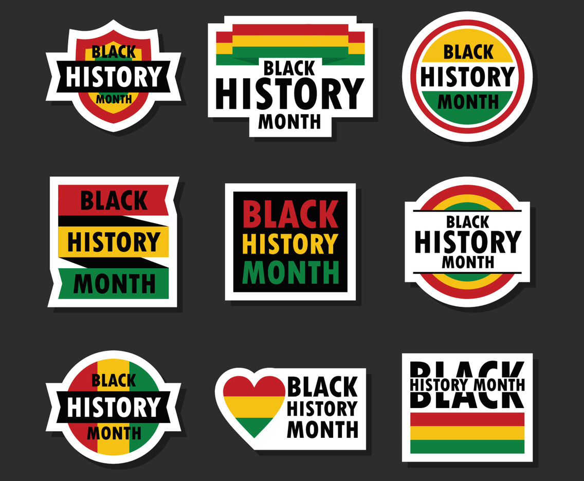 Black History Month Awareness Sticker Collection