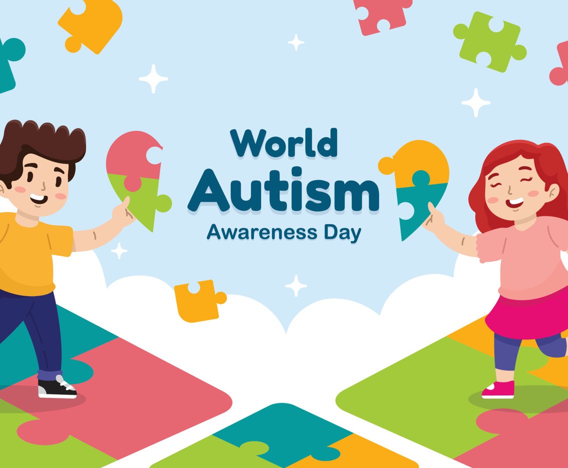 Colorful Puzzle Pieces for World Autism Awareness Day