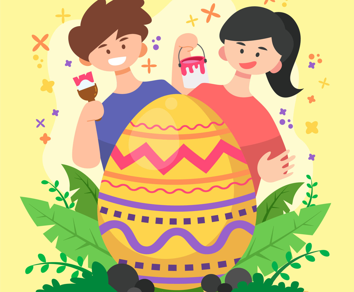 Character Focused Egg Decorating Concept Art