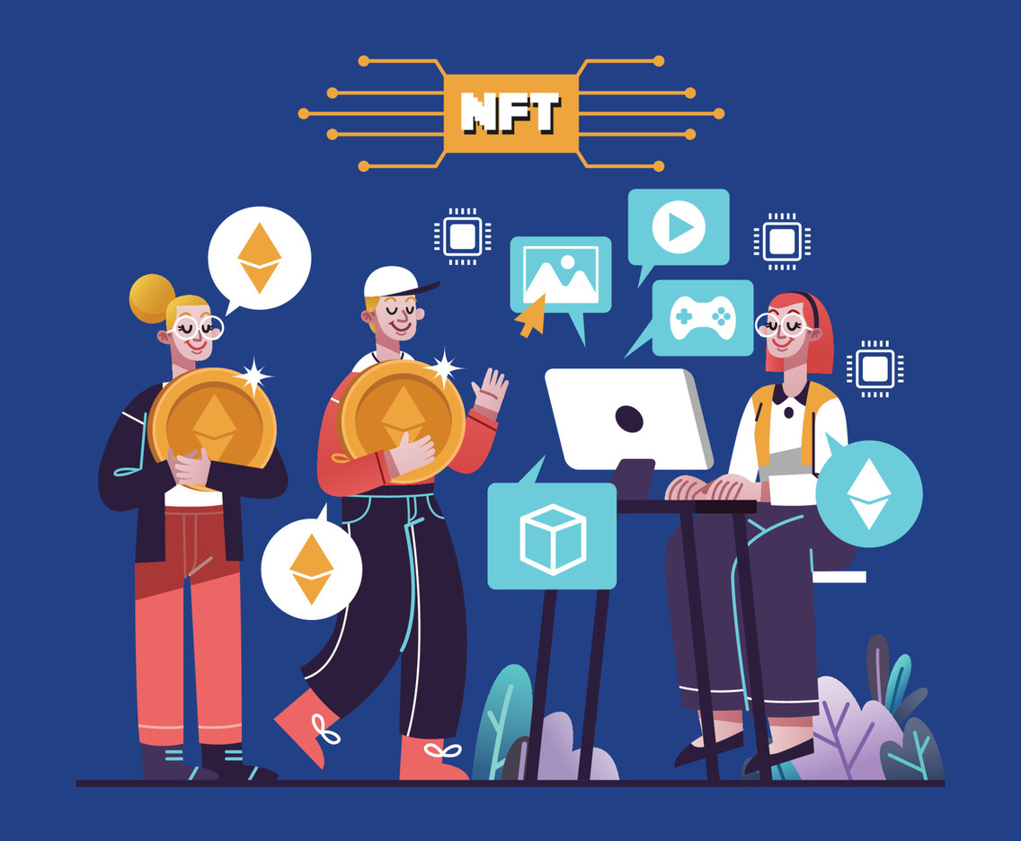 People Buying And Selling Non Fungible Tokens Of Art
