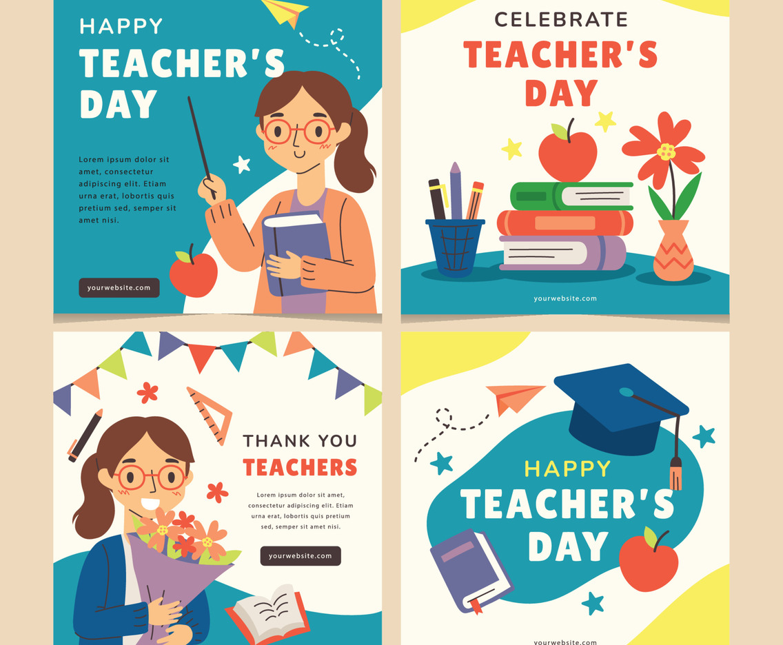 Celebrate Teacher's Day Instagram Post