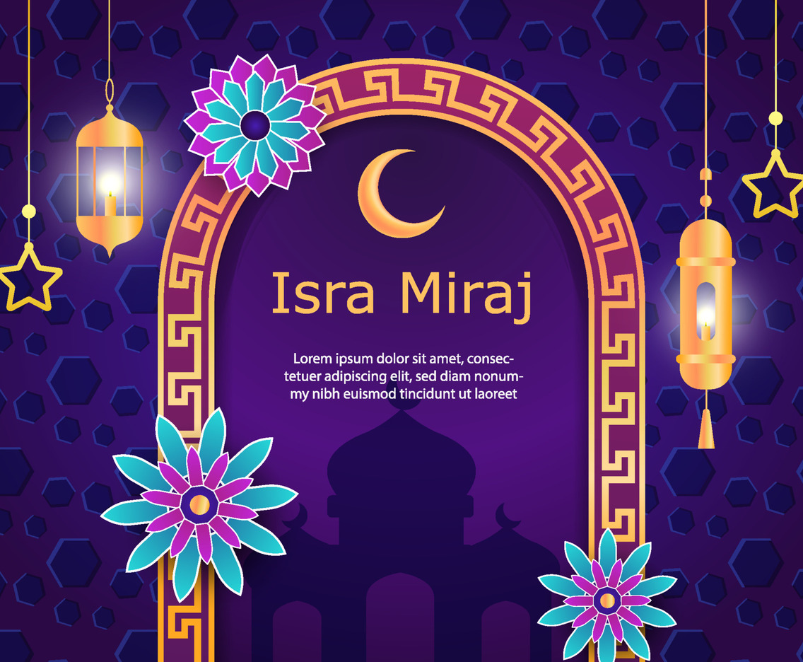 Isra Miraj Background Template