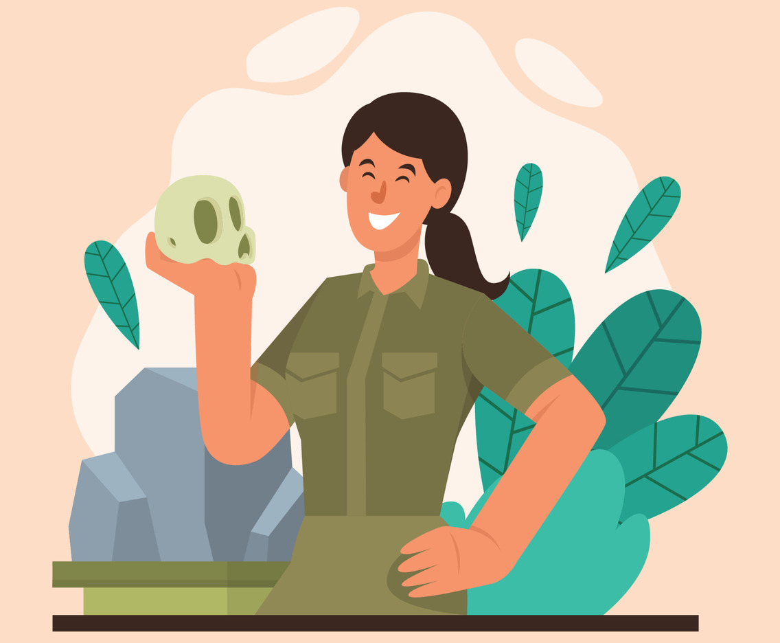 A Women Is A Museum Worker Anthropologist