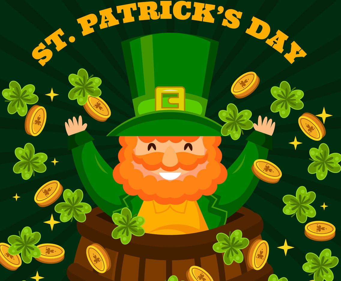 Saint Patrick's Day with Character Background Concept