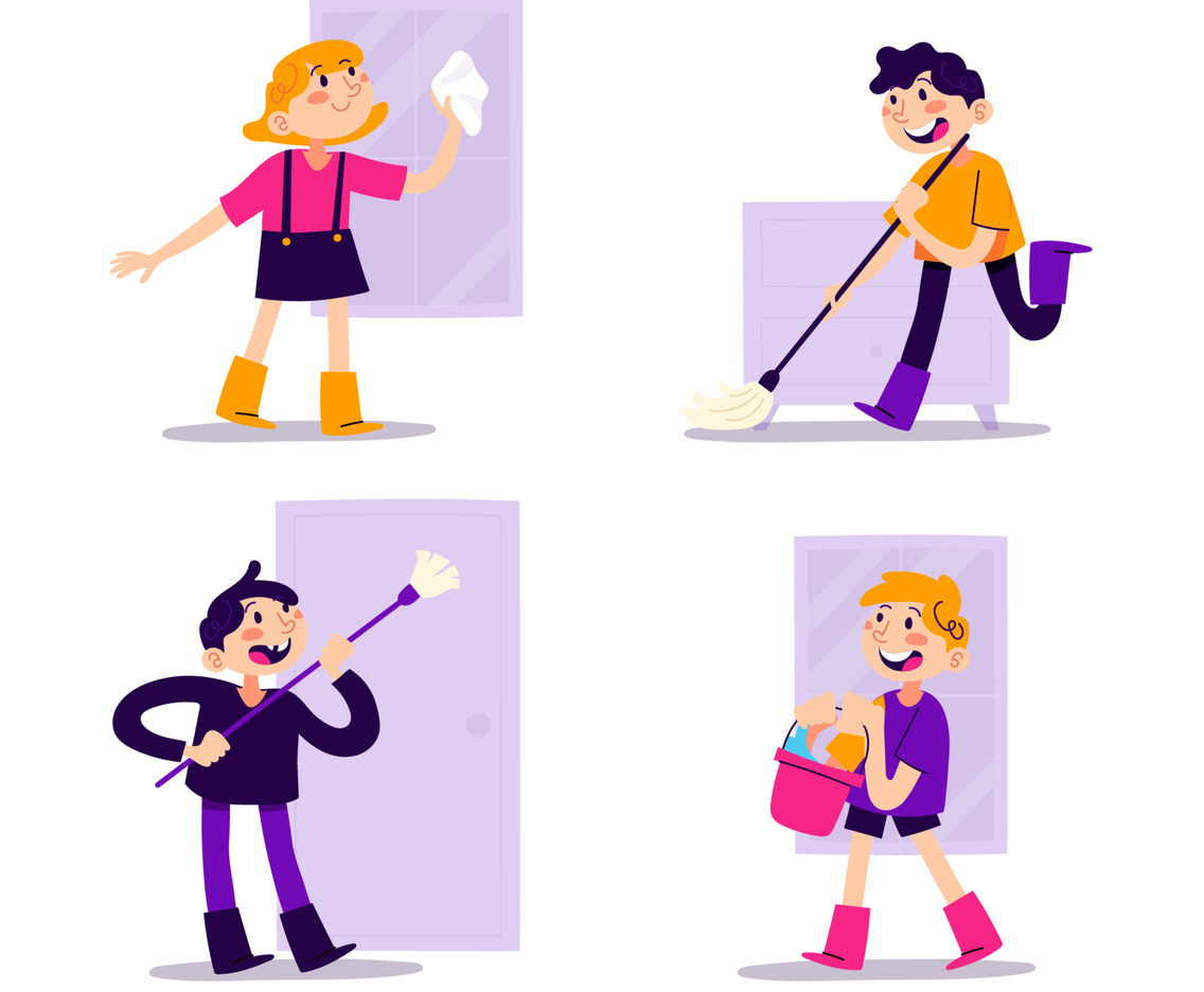 Spring Cleaning Character Set