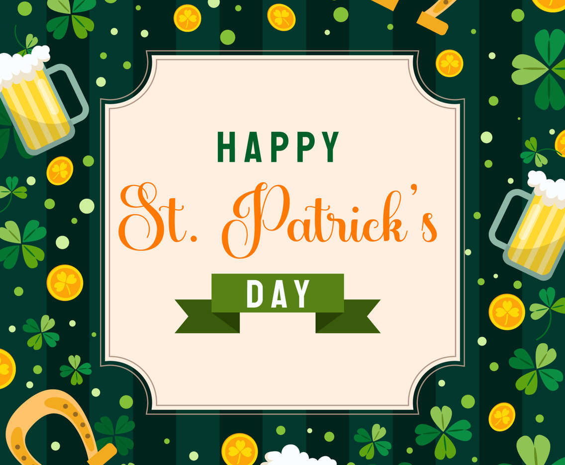 Shamrock Clover in Flat Design