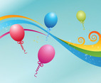 Party Balloons Vector