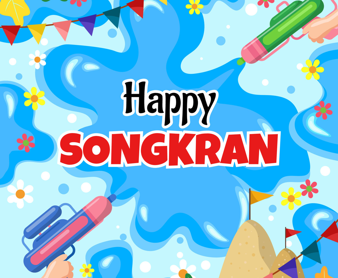 Happy Songkran Festival Background