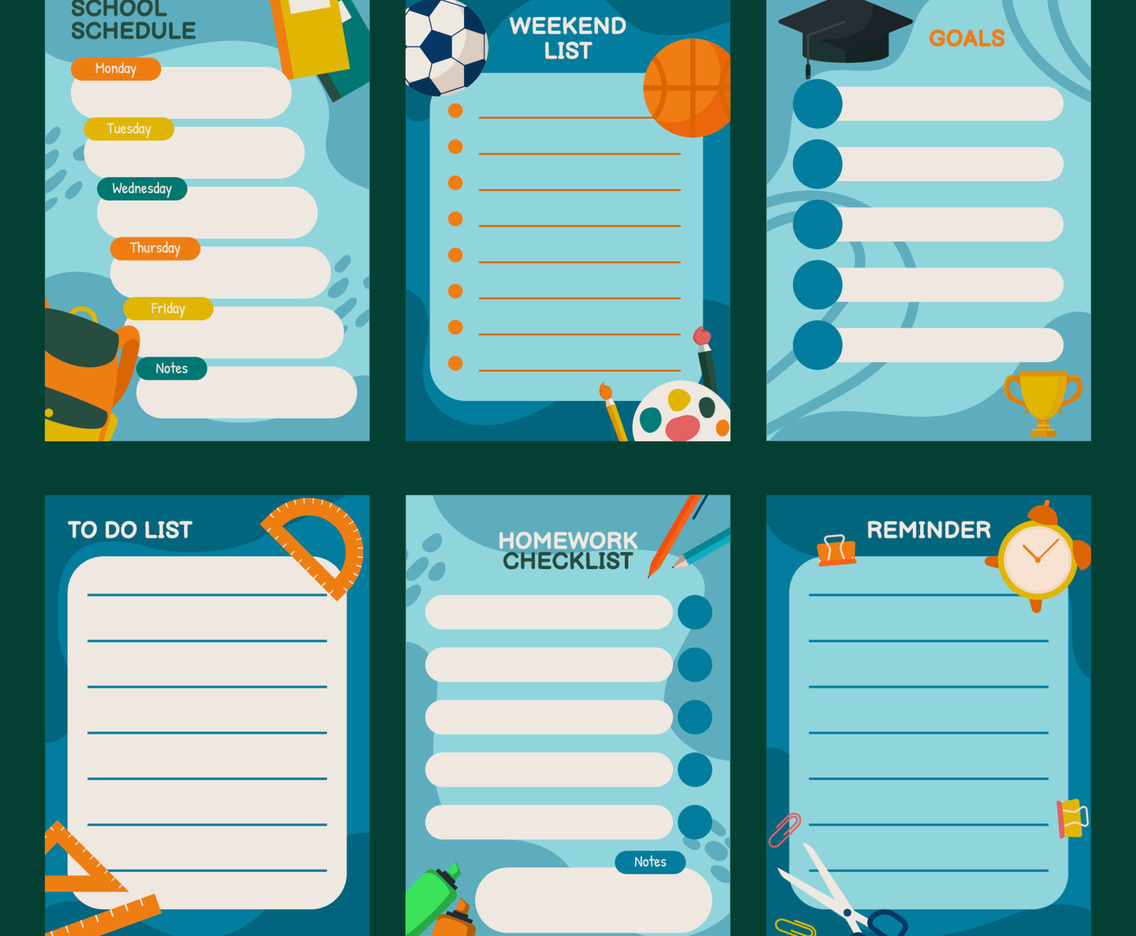 School Pages Template Collection