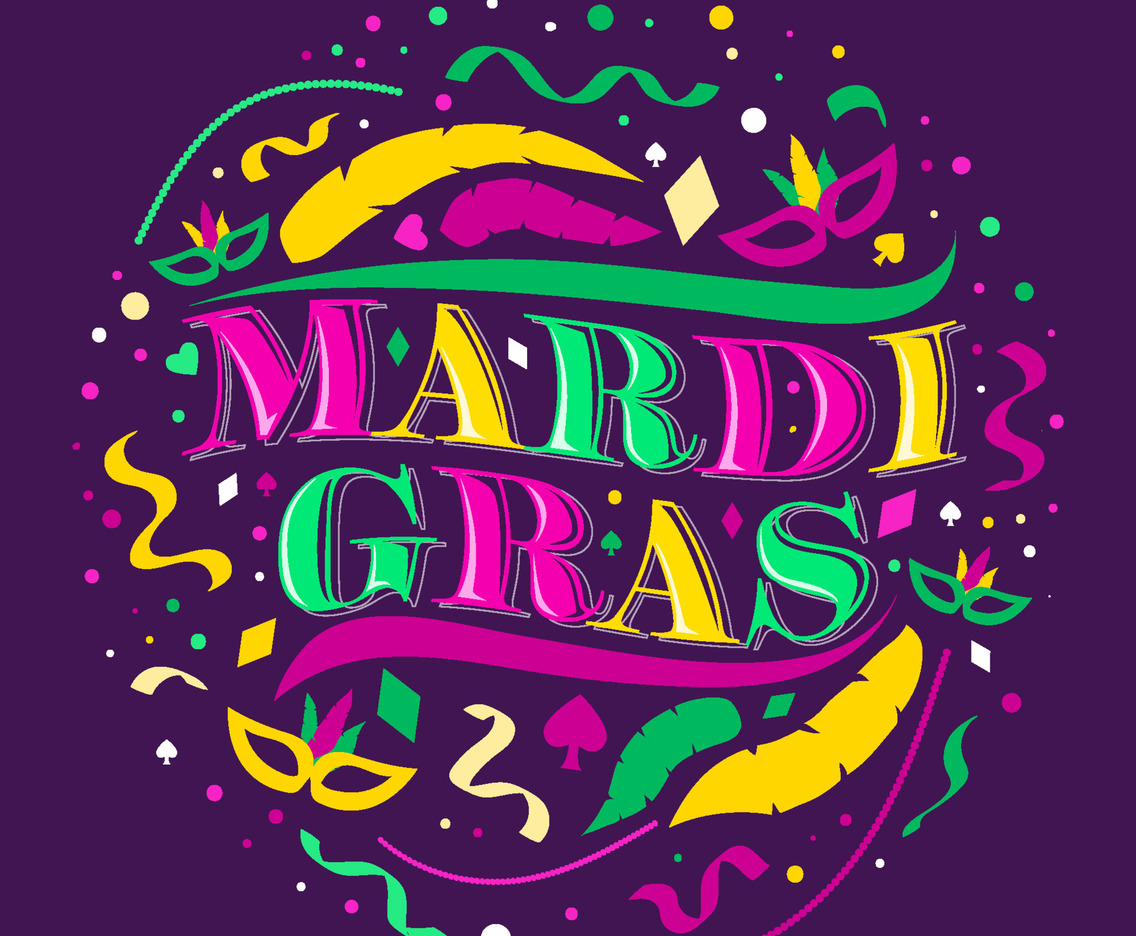Mardi Gras Typography Concept