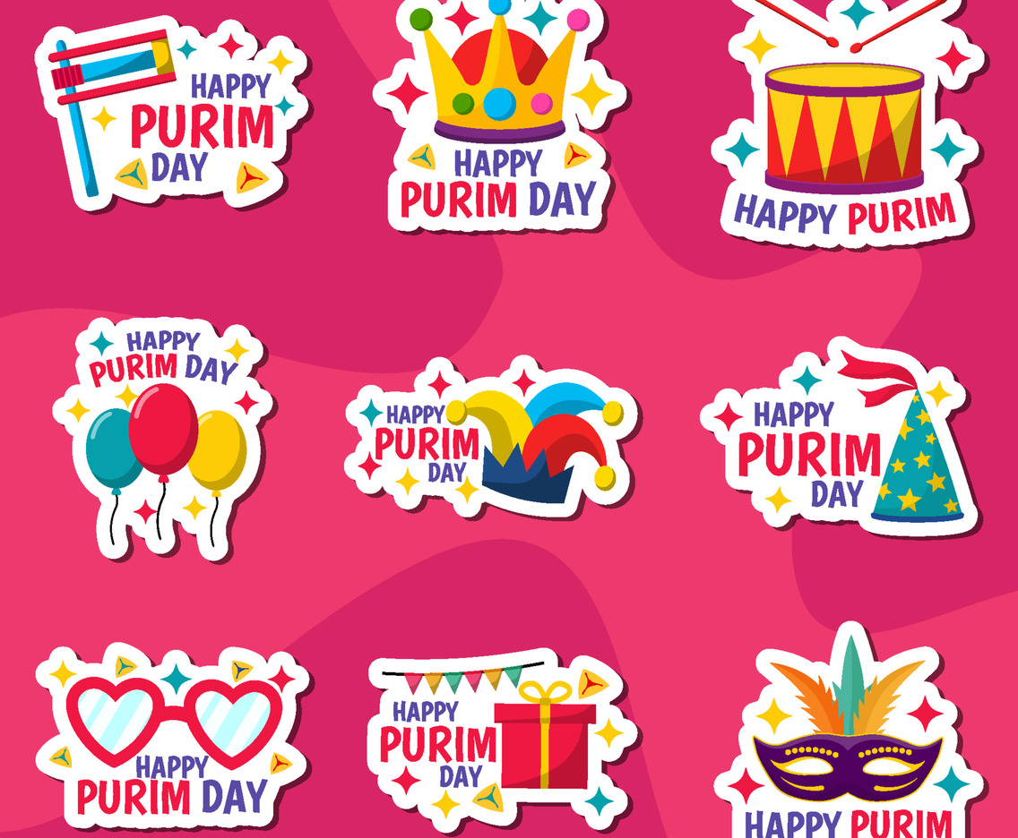 Festivity Purim Sticker