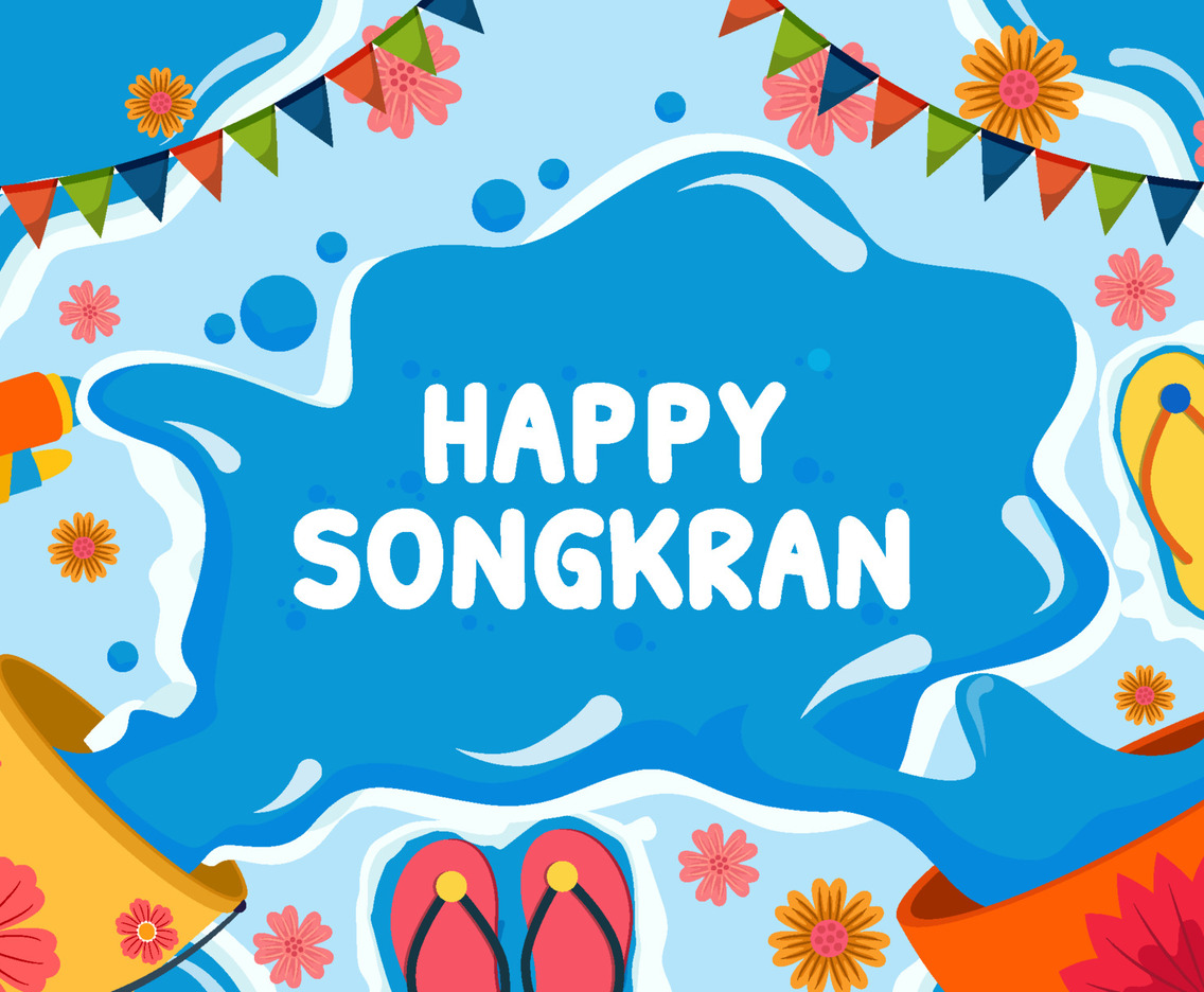 Songkran Background Concept