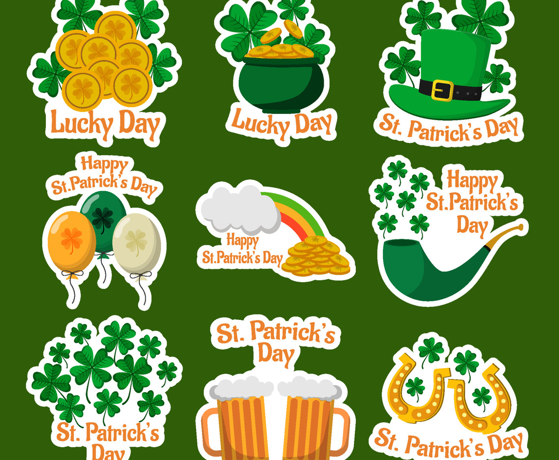 St. Patrick's Day Shamrock Sticker