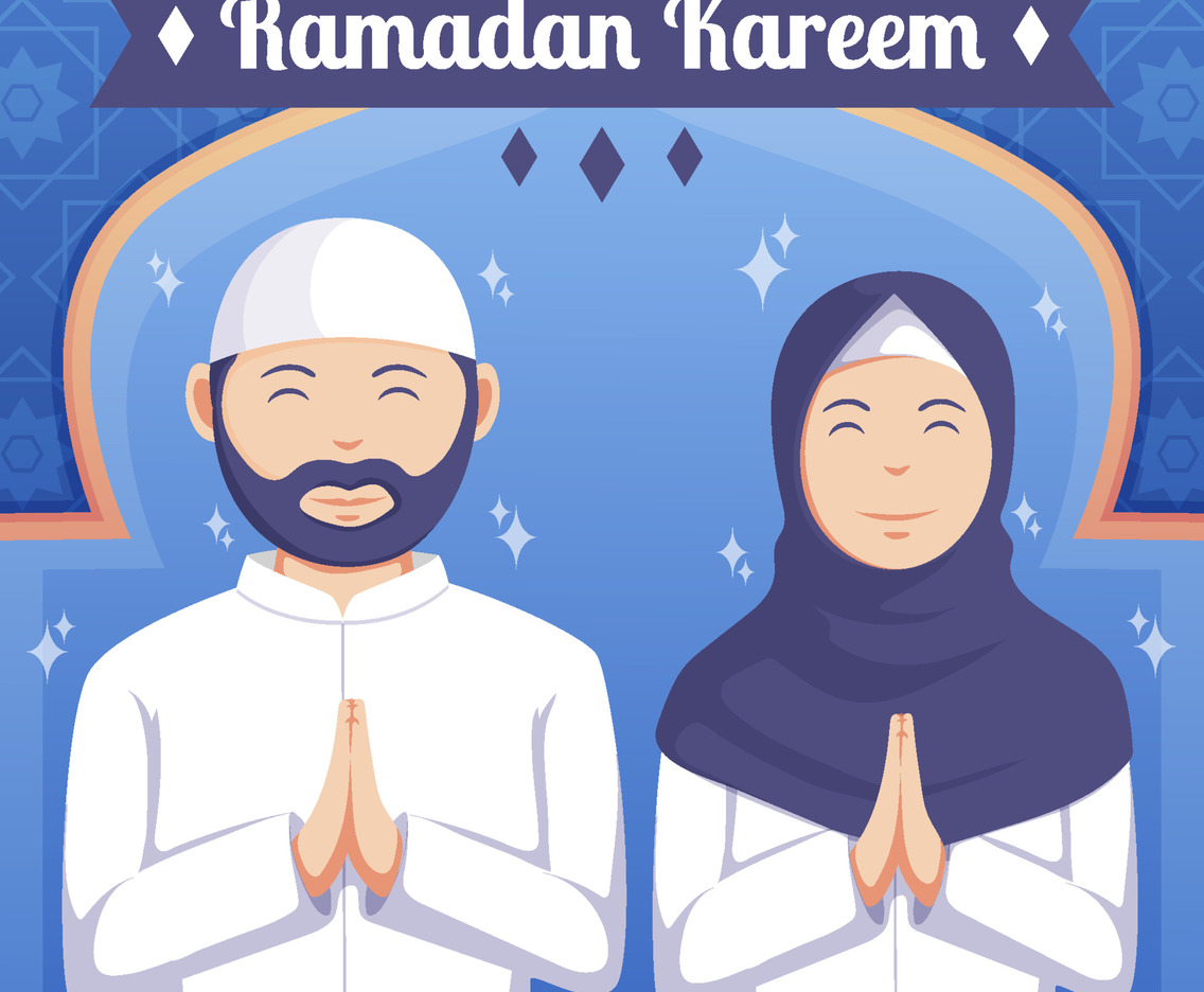 Ramadan Fasting Month Flat Concept