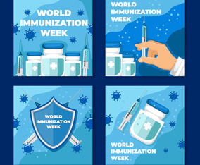 World Immunization Week Social Media Template