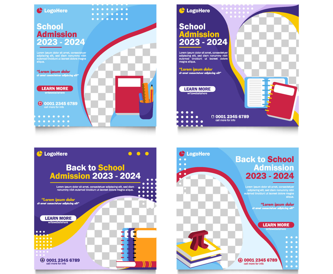 School Admission Education Social Media Template