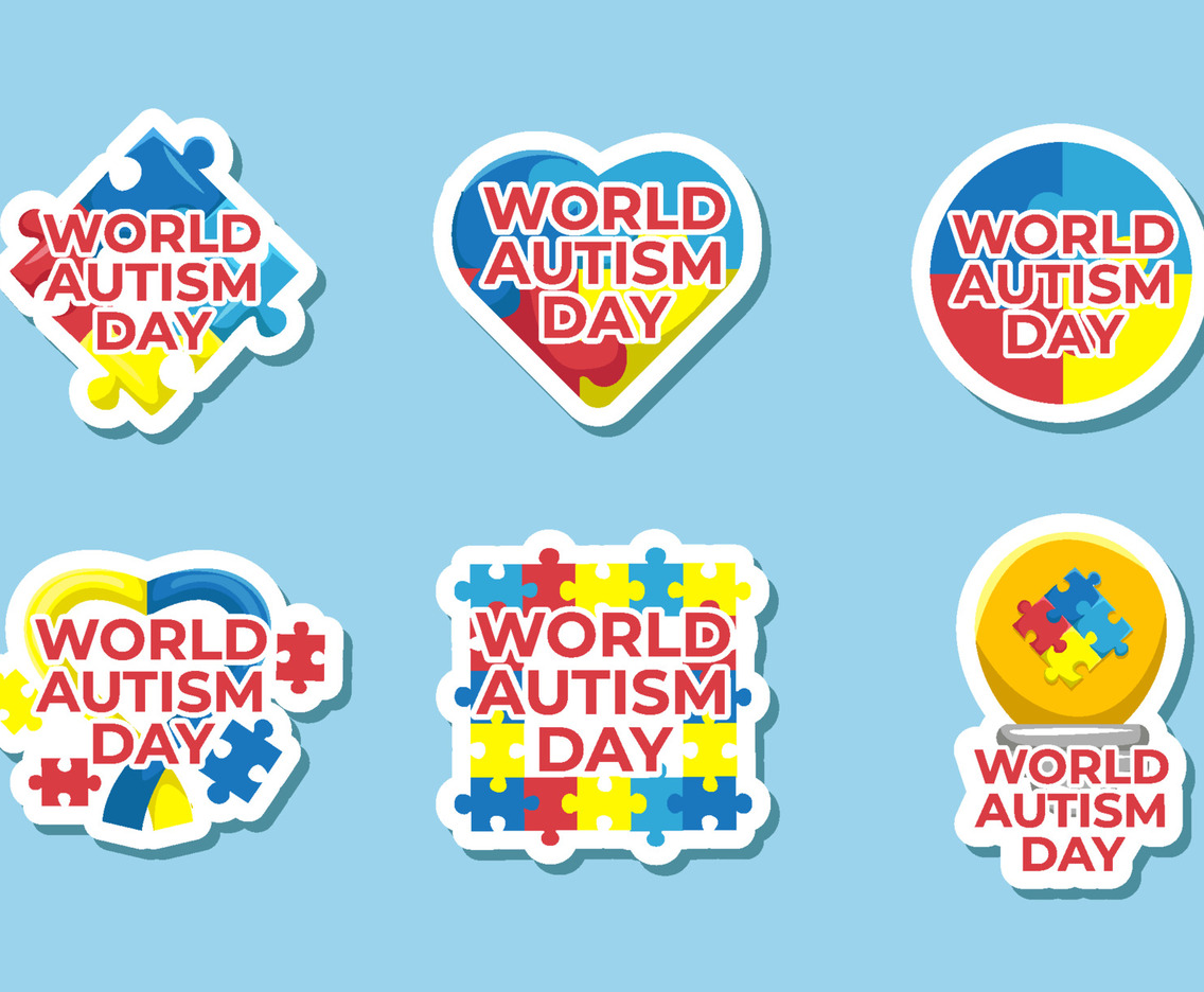 World Autism Sticker Set Collection
