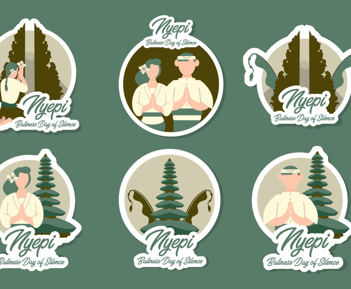 Nyepi Balinese Day of Silence Sticker