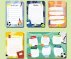 Cute Colorful School Journal Templates