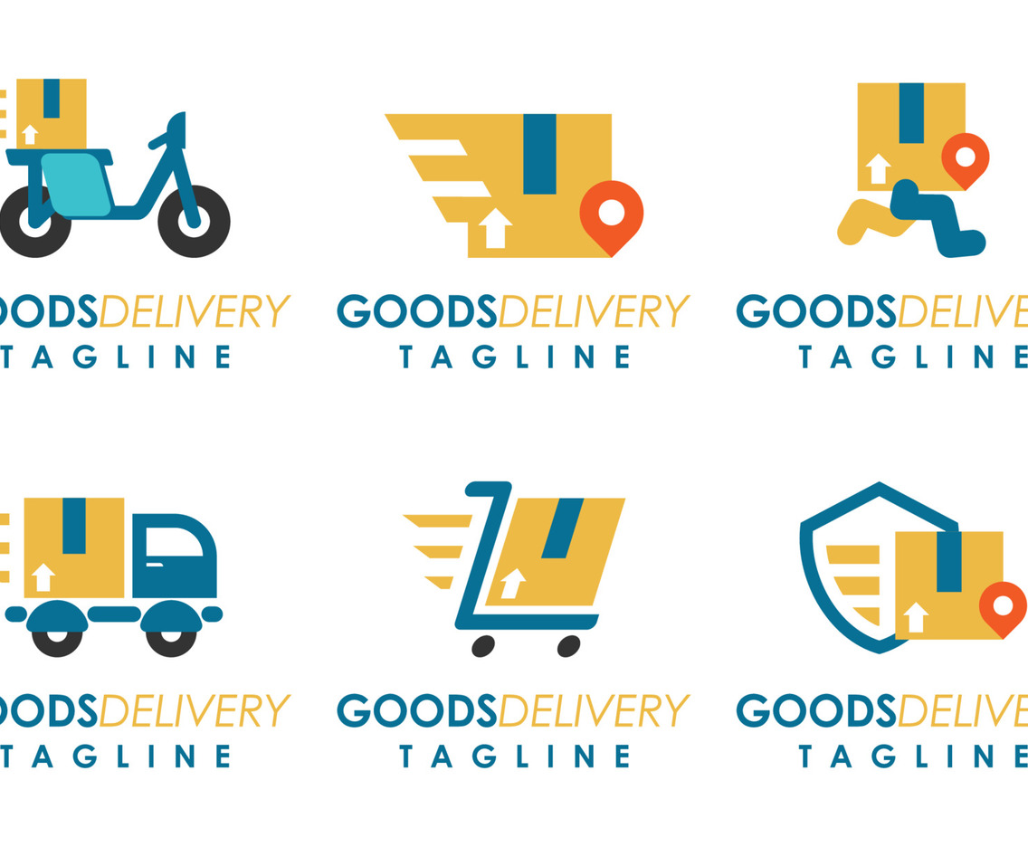 Set of Delivery Goods Logo