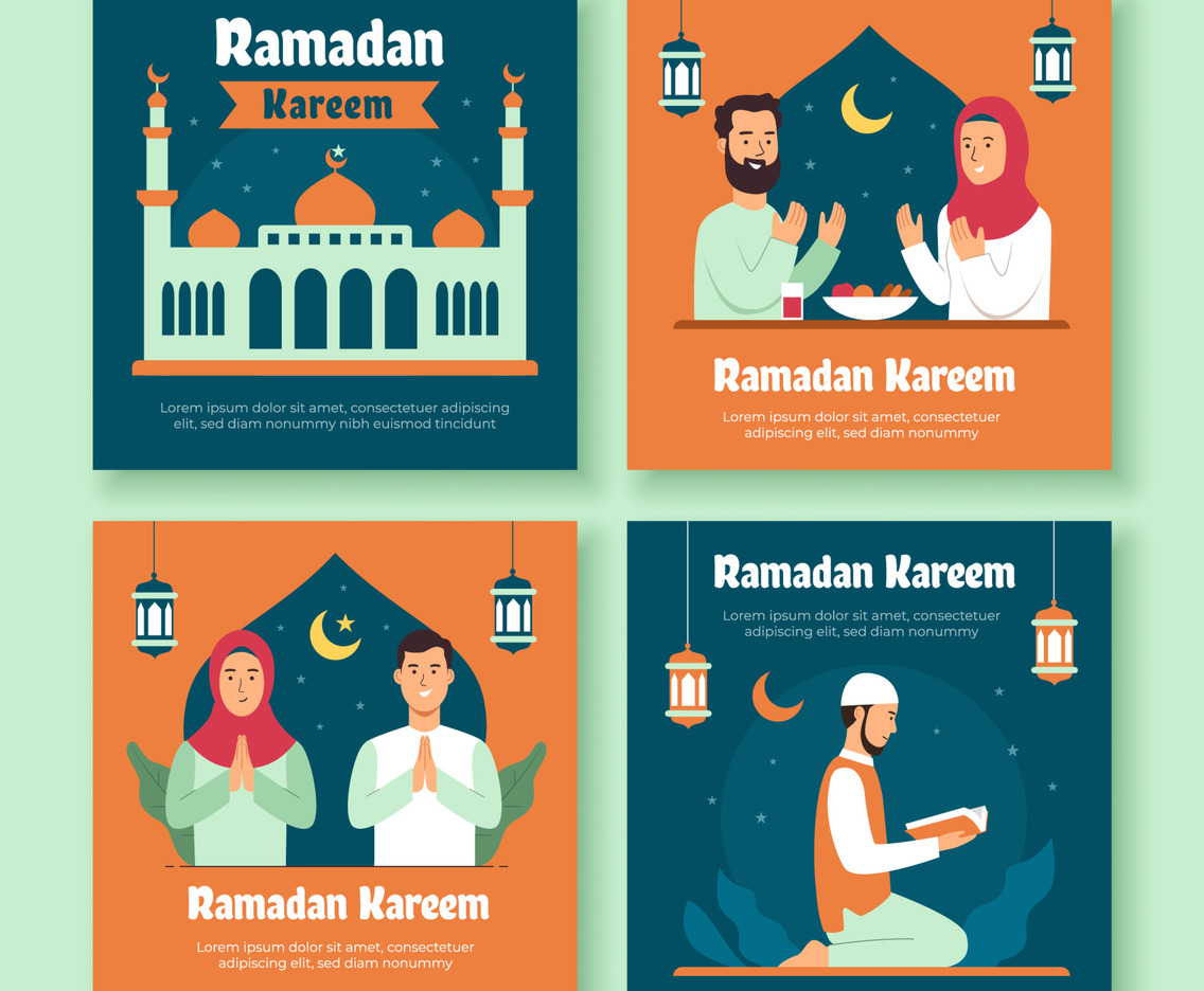 Ramadan Fasting Month Social Media Post Template