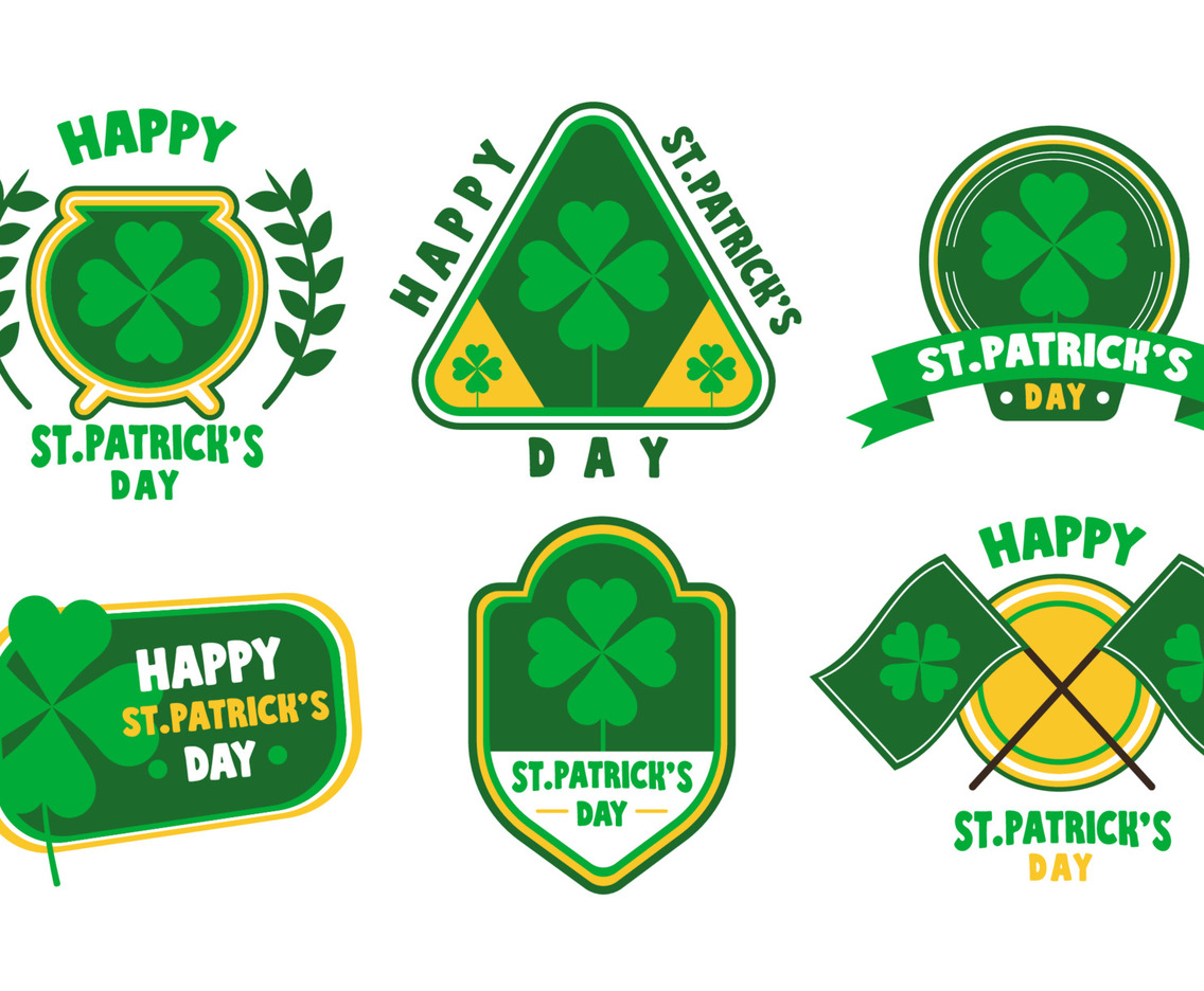 Green Celebration St Patrick's Day Label