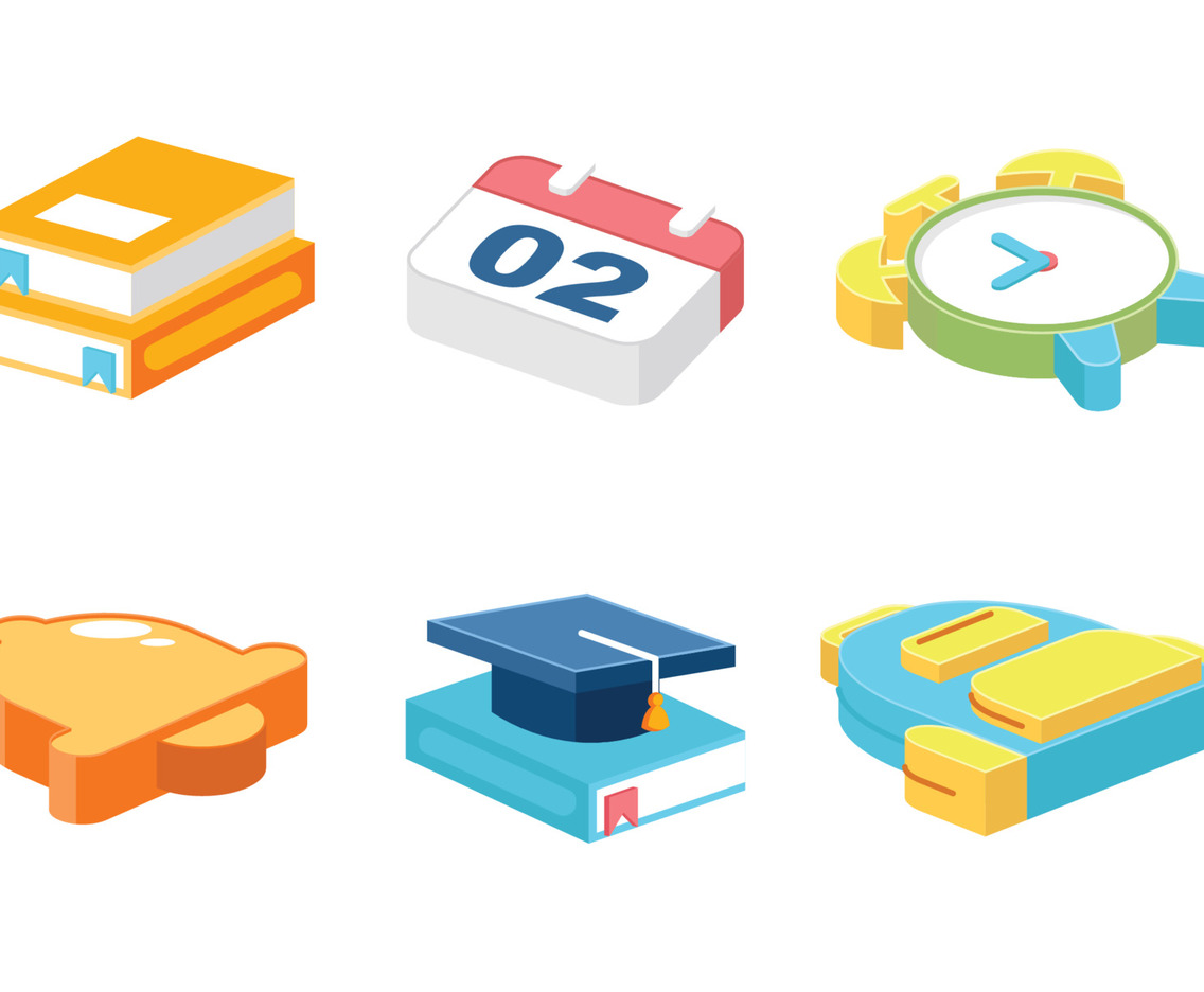 Back to School Isometric Icon