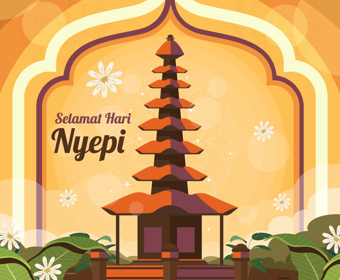 Peaceful Warm Nyepi Festivity Concept
