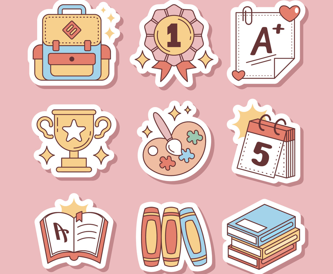 School Journaling Sticker Collection