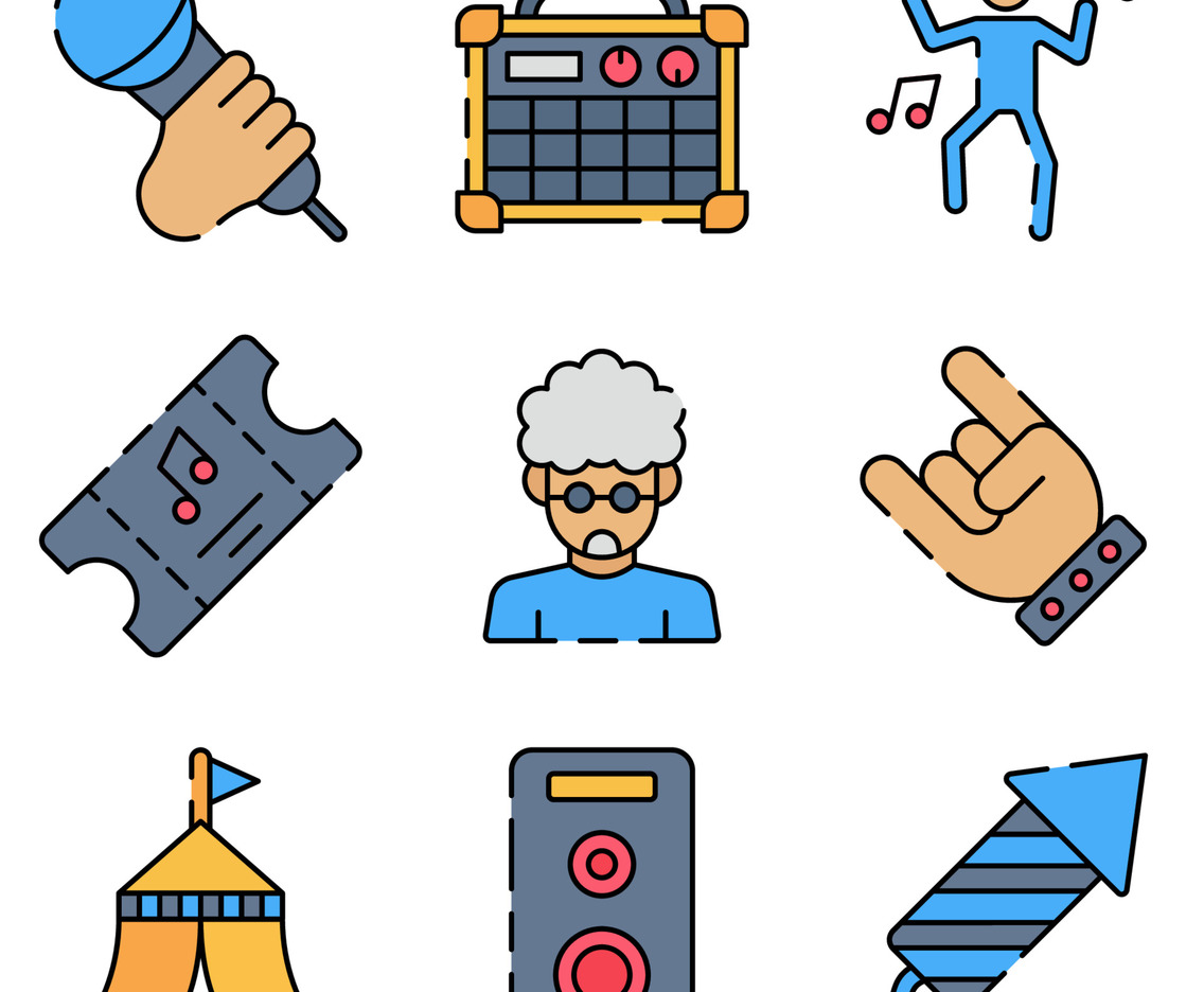 The Festivity  Music Icon Set