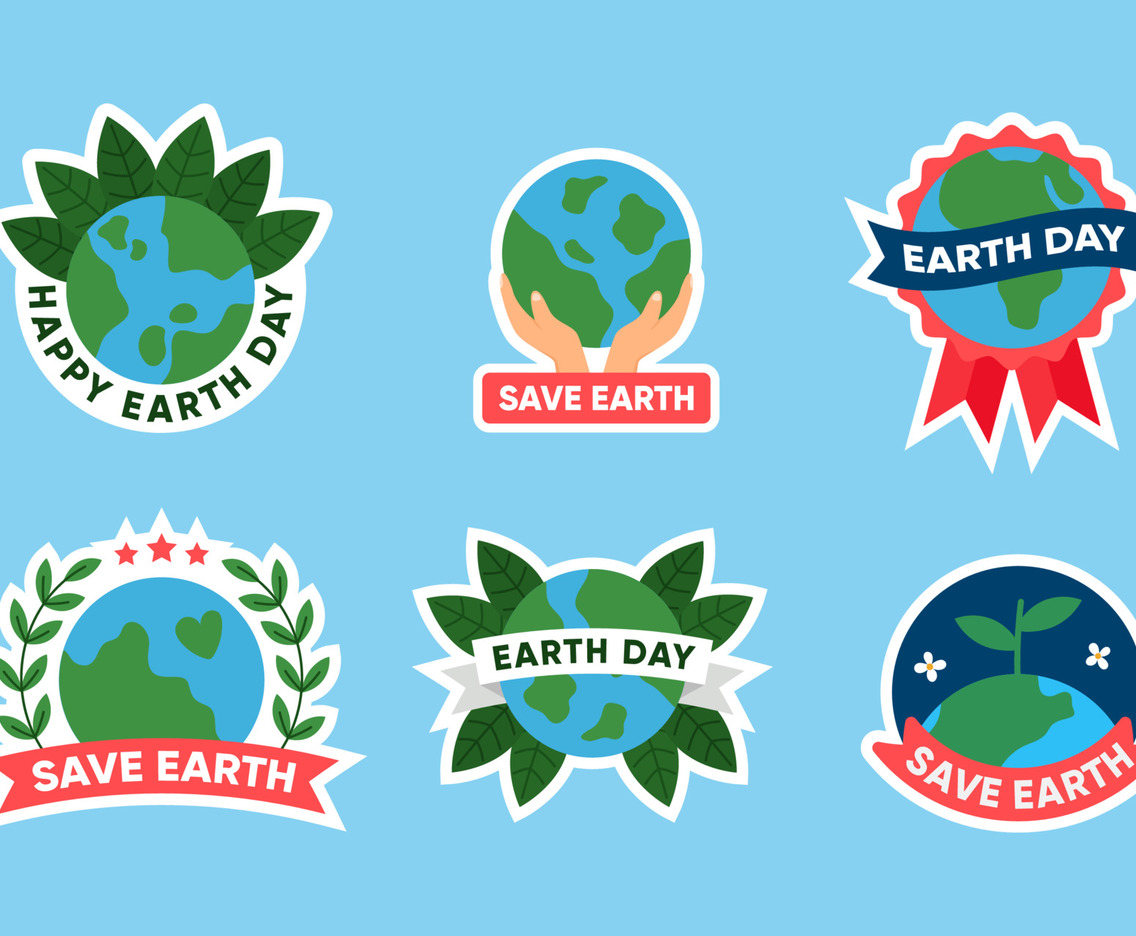 Earth Day Celebration Sticker Collection Set