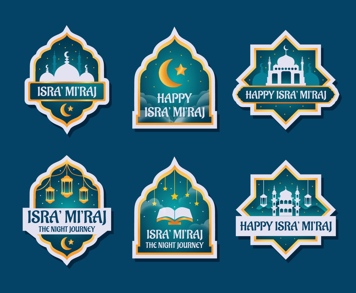 Isra Miraj Islamic Stickers