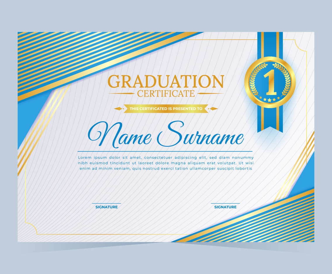 School Graduation Certificate Template