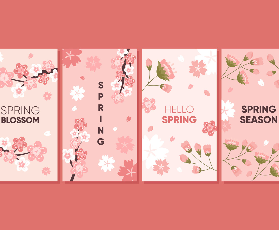 Floral Blossom Social Media Stories Template