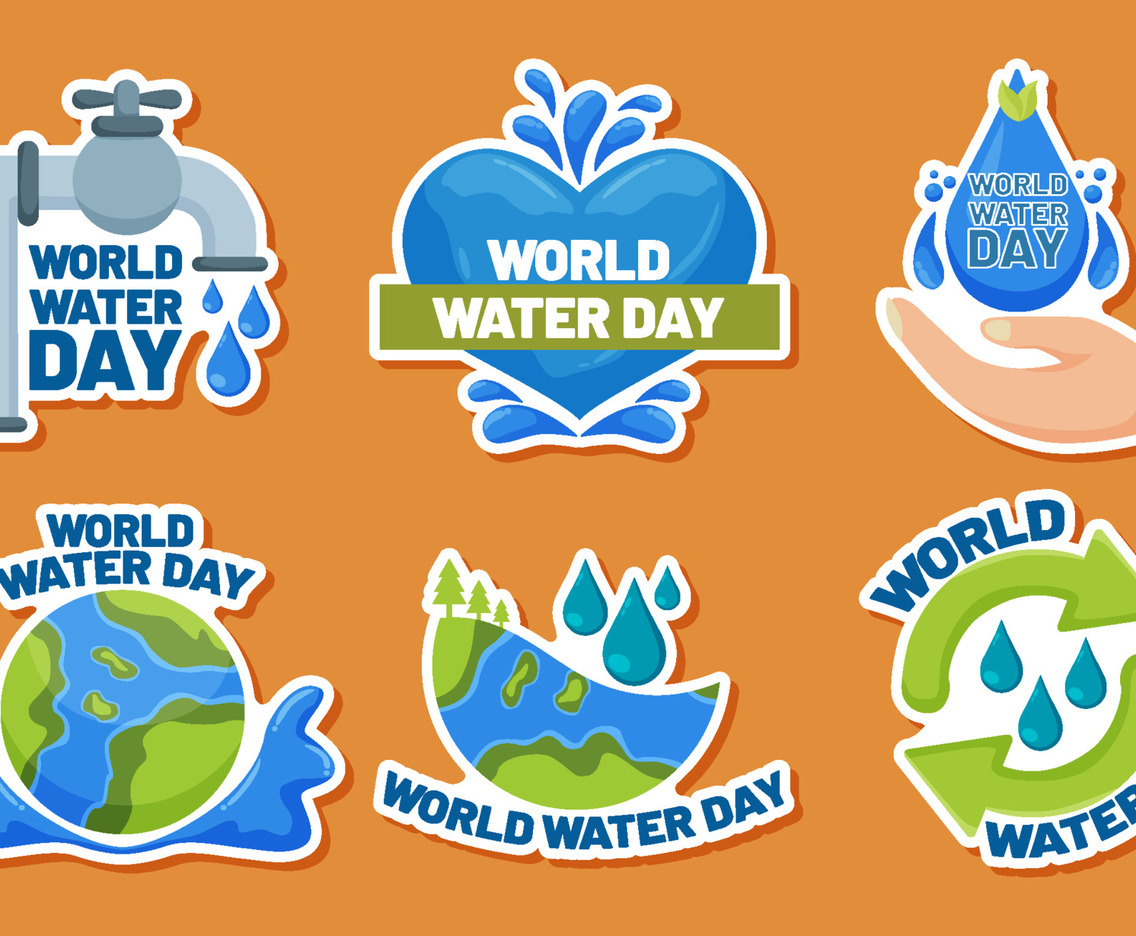 World Water Day Sticker Set